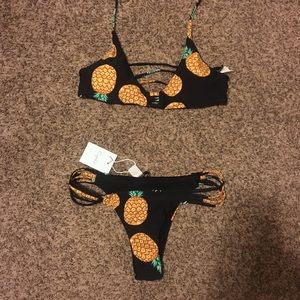 Pineapple Halter Swimsuit